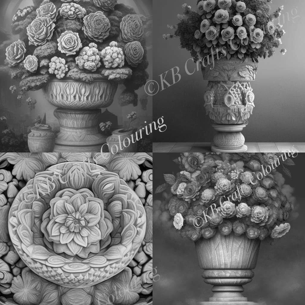 AI Images Terracotta Pots Set 2