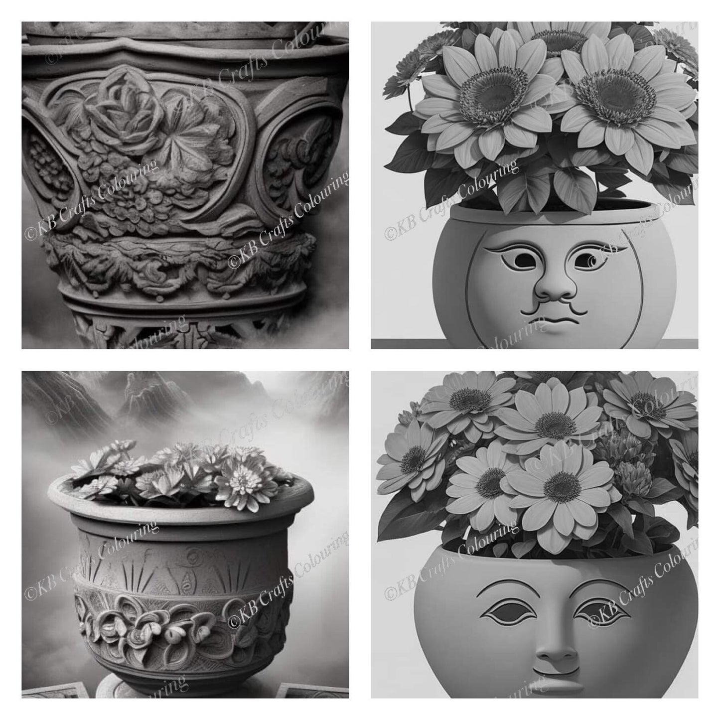 AI Terracotta Pots Set 1