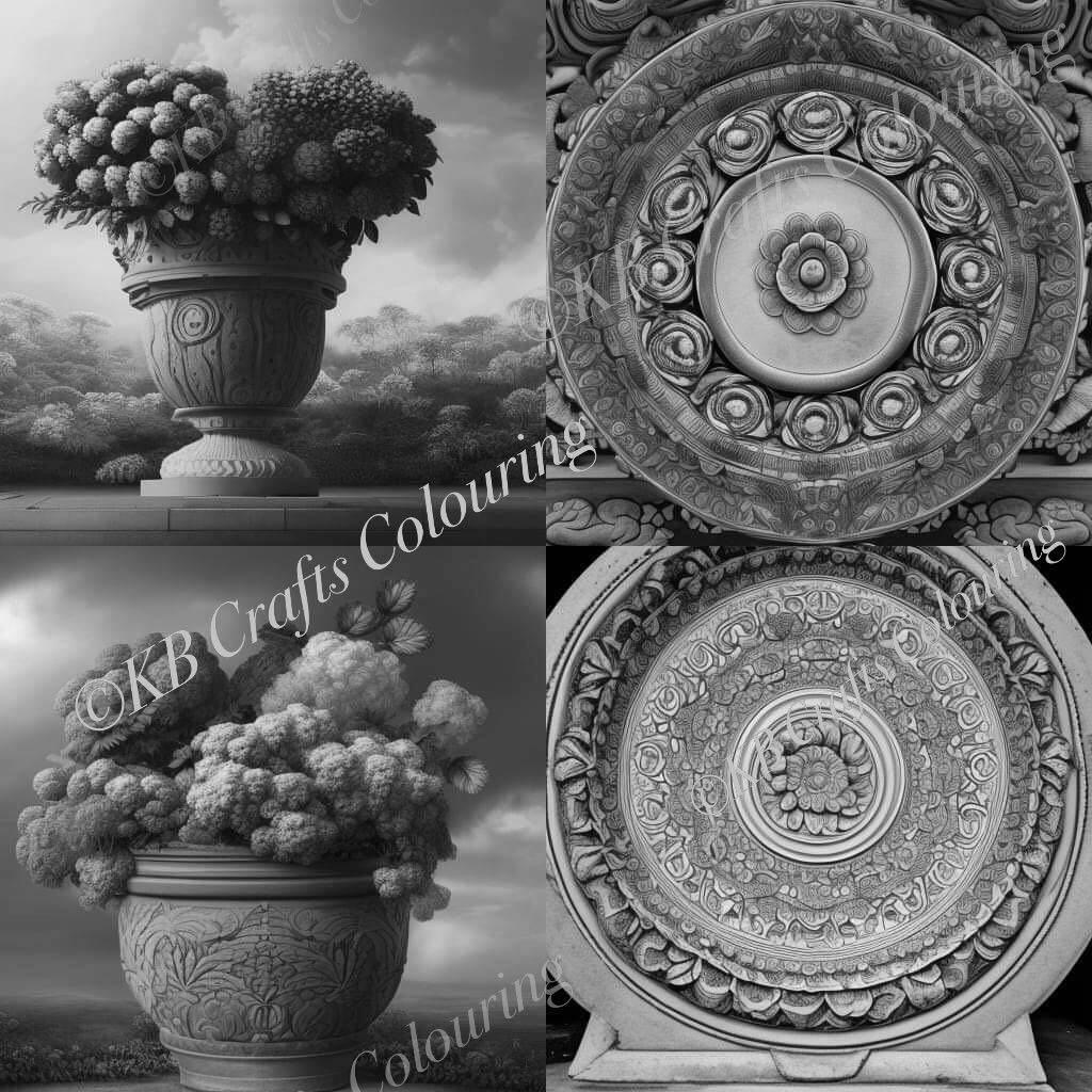 AI Images Terracotta Pots Set 2