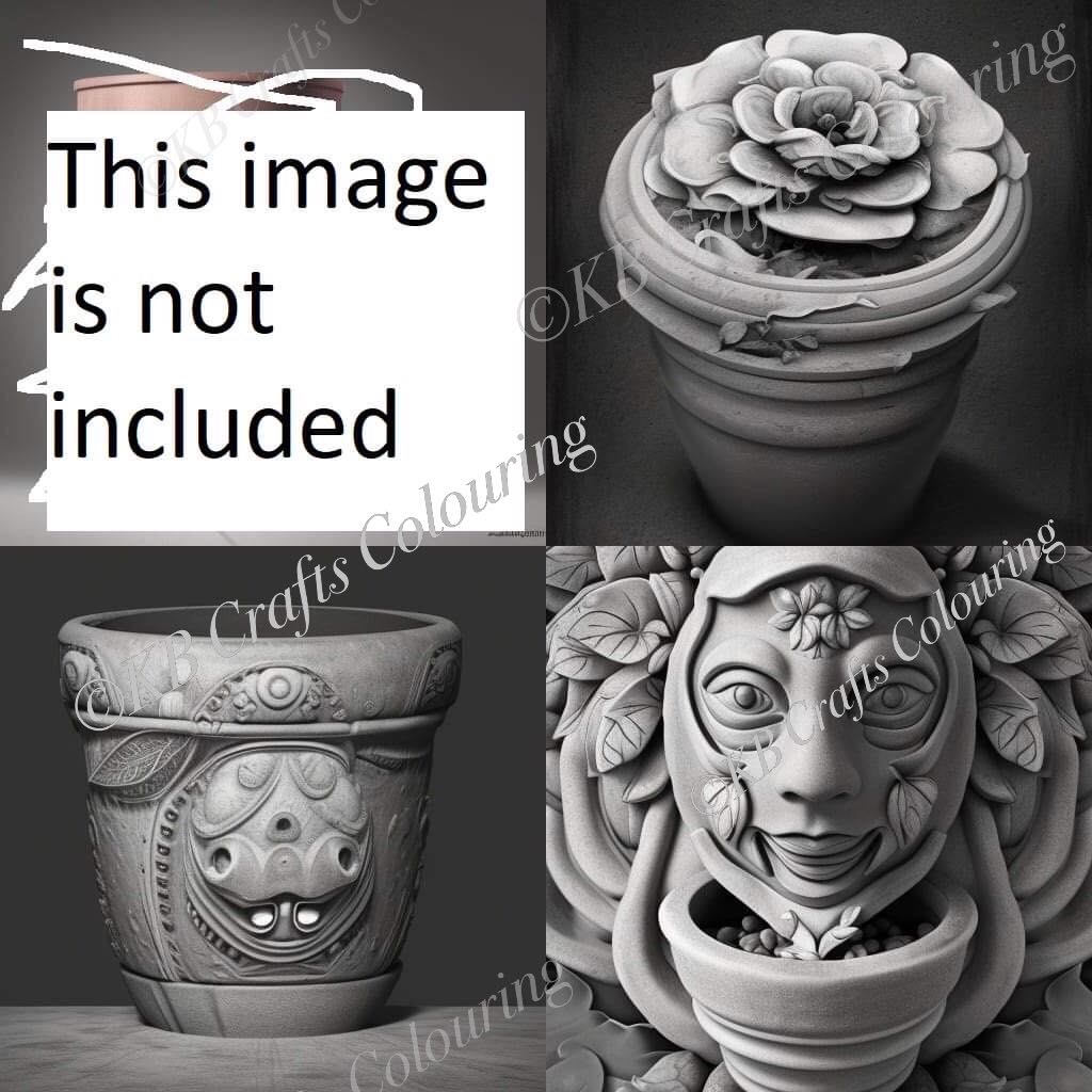 AI Images Terracotta Pots Set 2