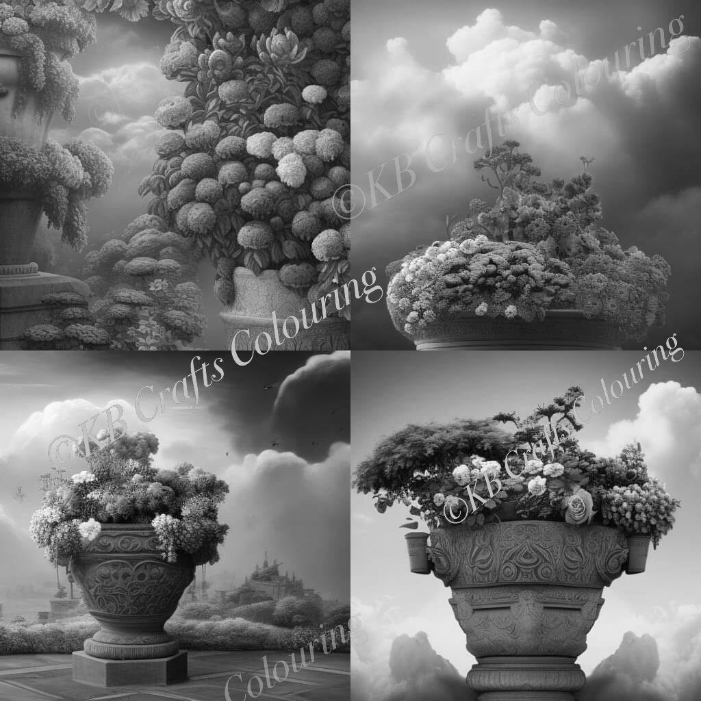 AI Images Terracotta Pots Set 2