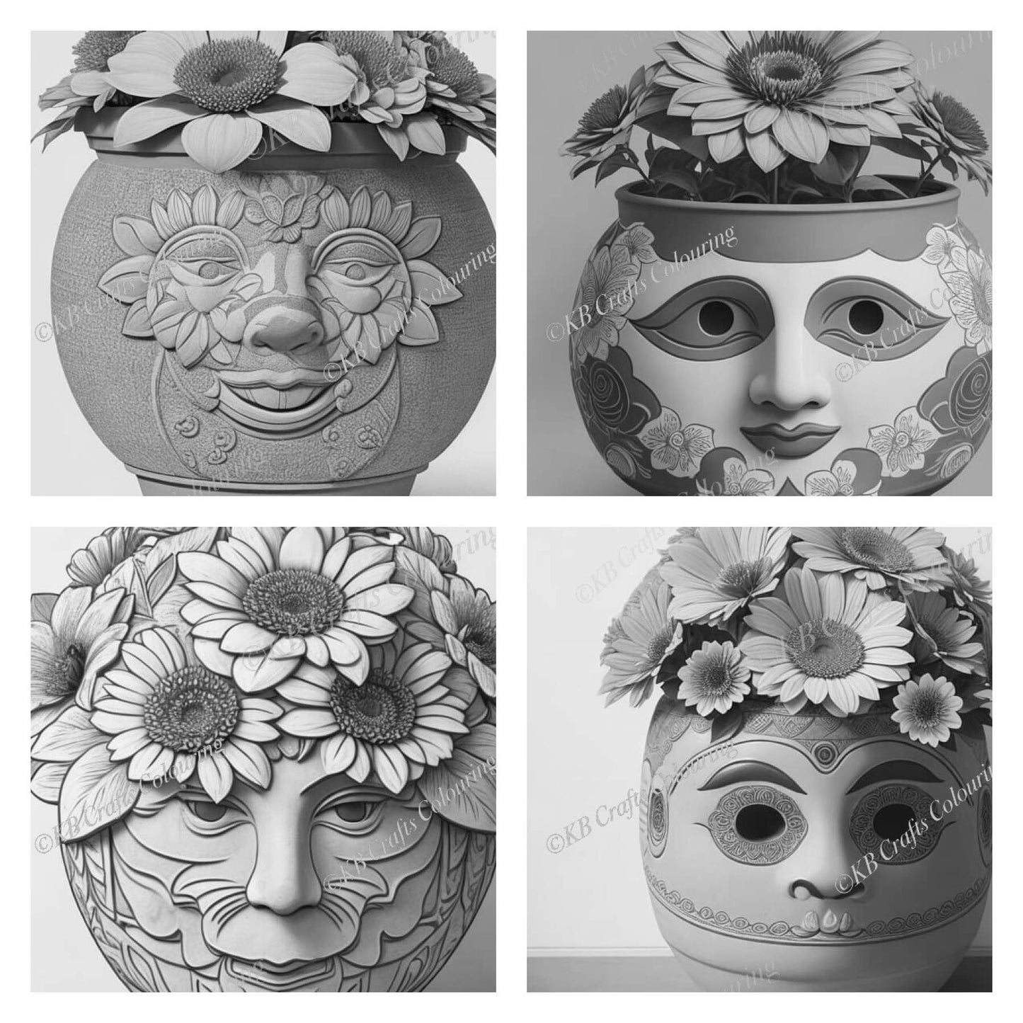 AI Terracotta Pots Set 1