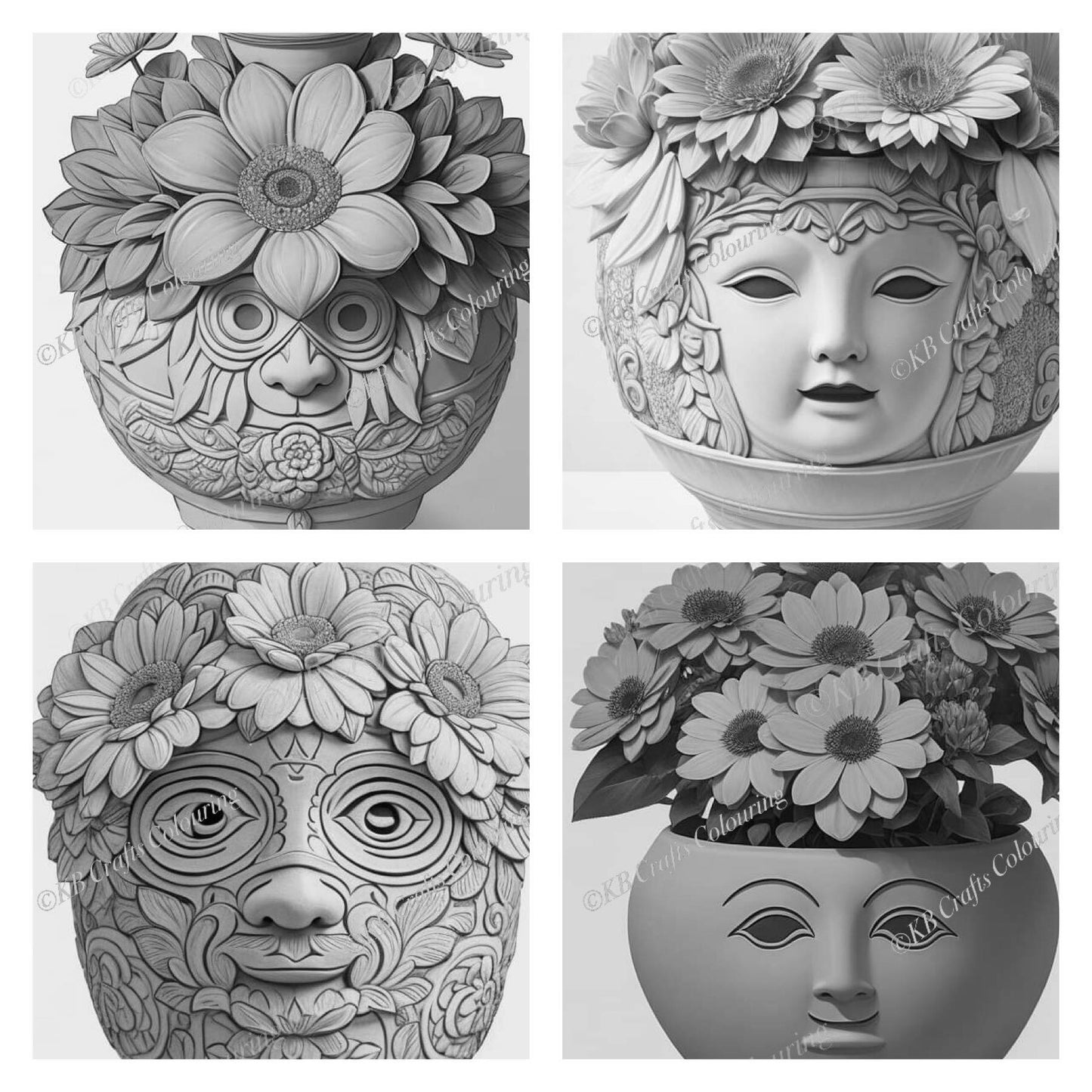 AI Terracotta Pots Set 1