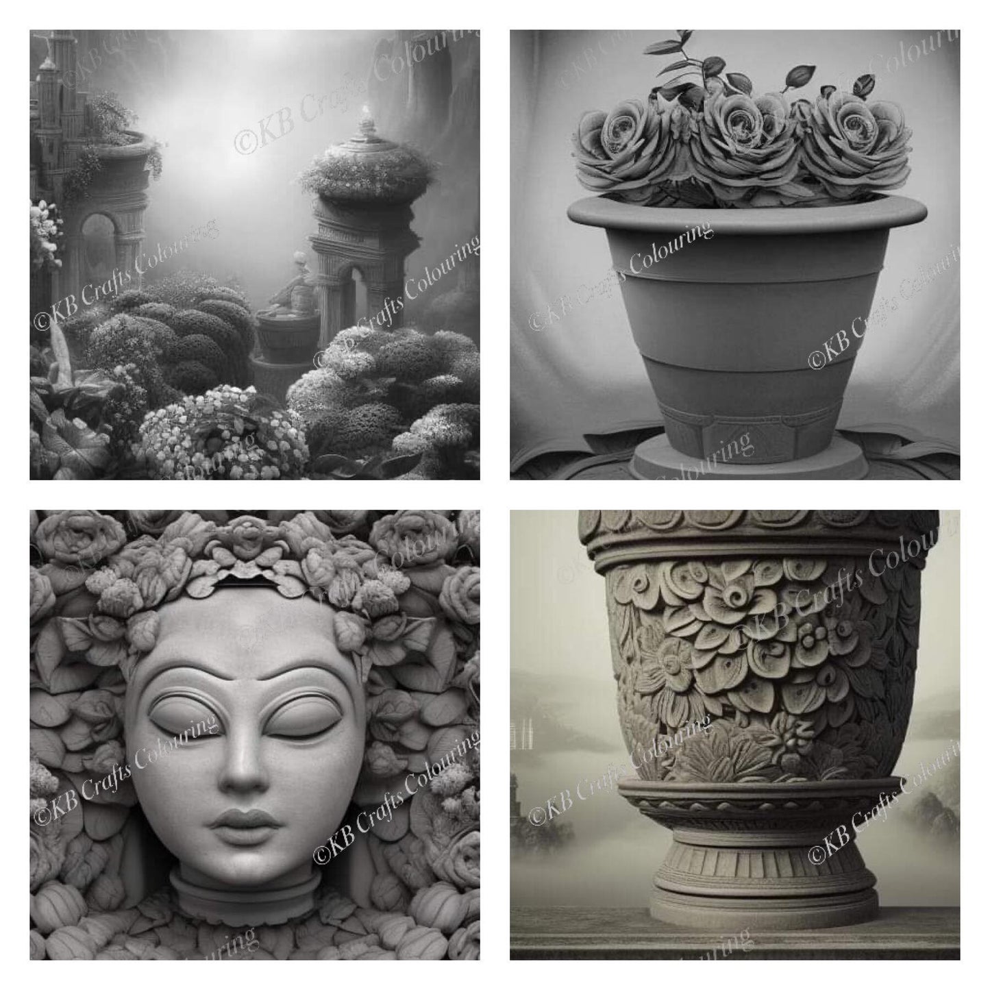 AI Terracotta Pots Set 1